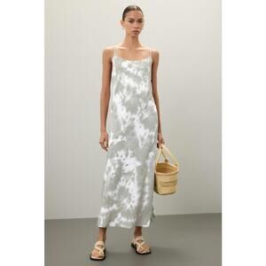 Thakoon x RTR Green Tie-Dye Dress Size 4 with Fabric Pull